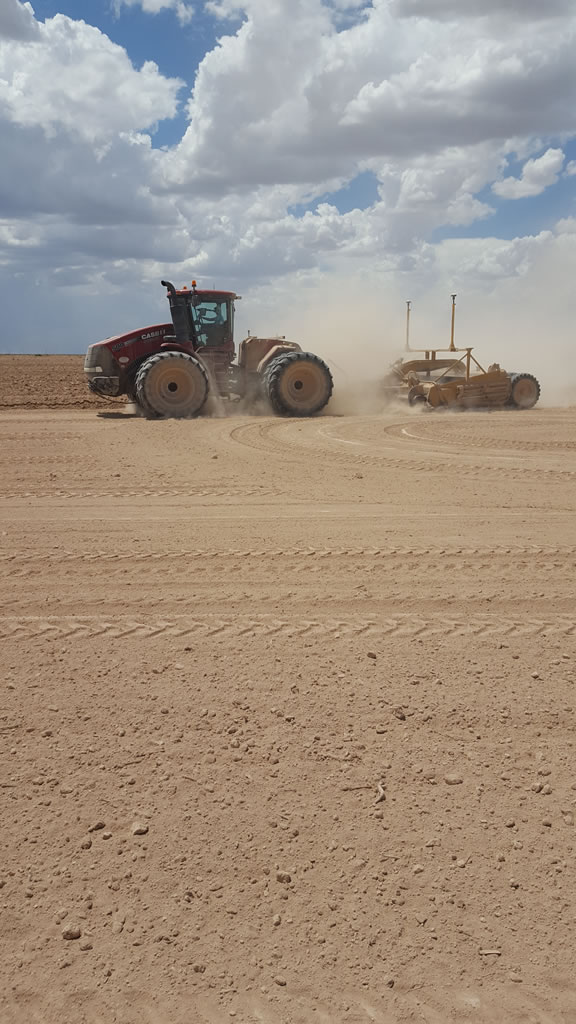 Land leveling operation